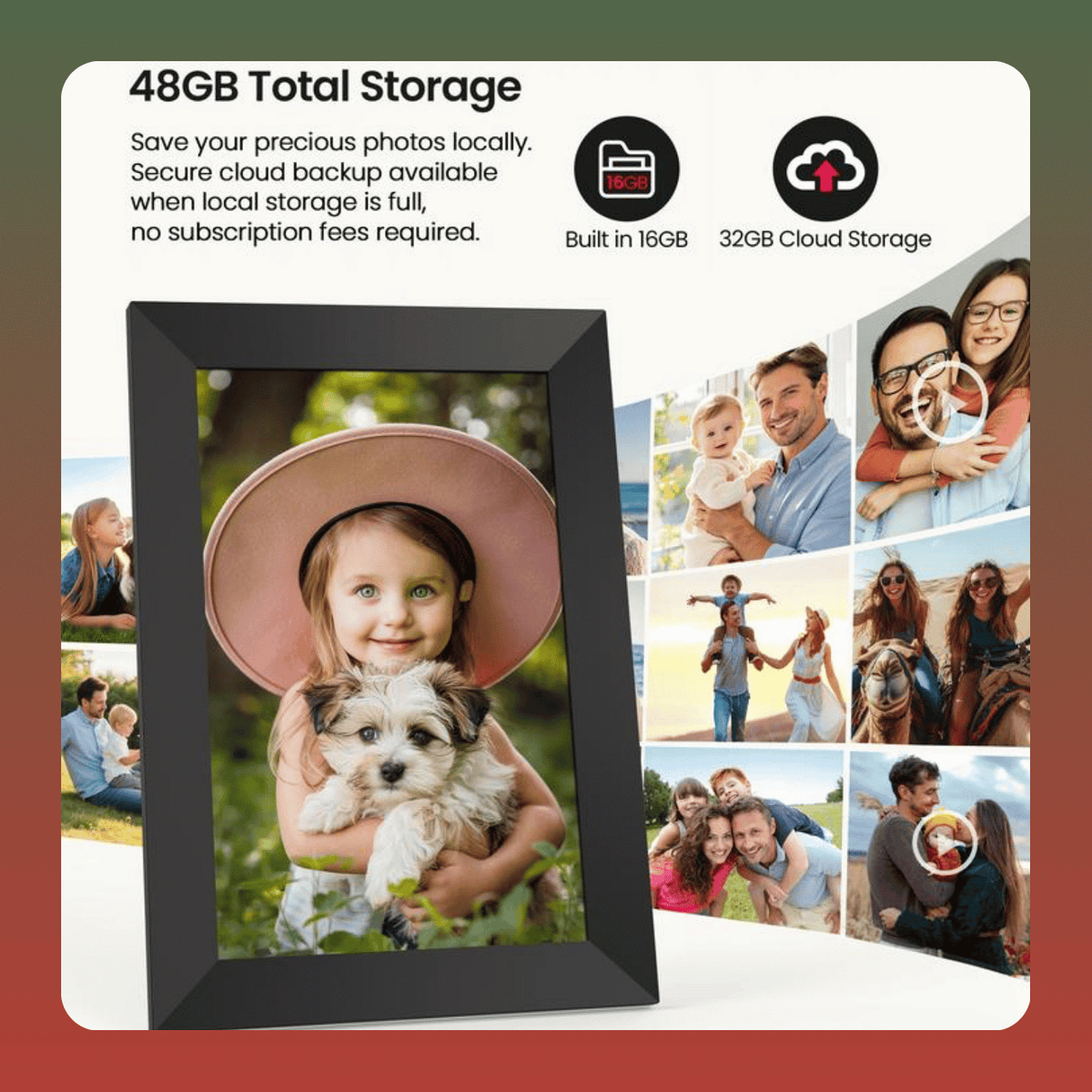 10.1 Inch WiFi Digital Picture Frame