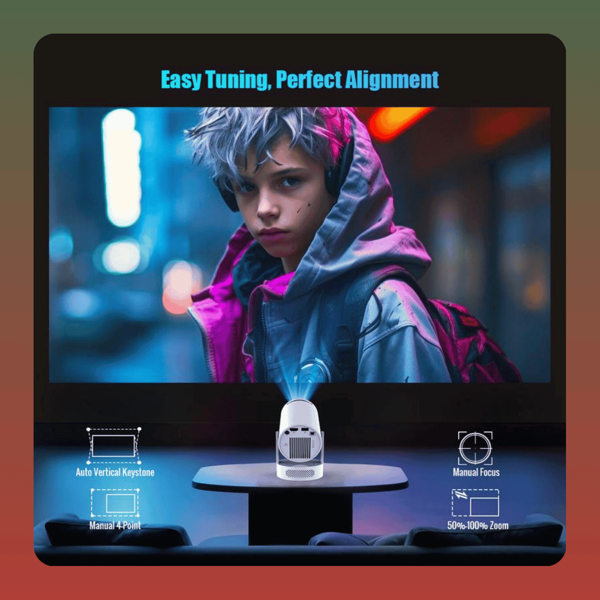 Portable 720p Android Smart Mini Projector