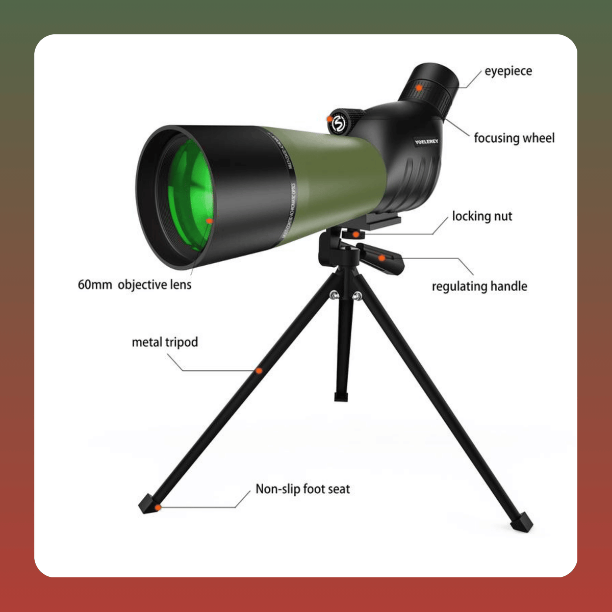 25-75x60 Spotting Scope with Tripod