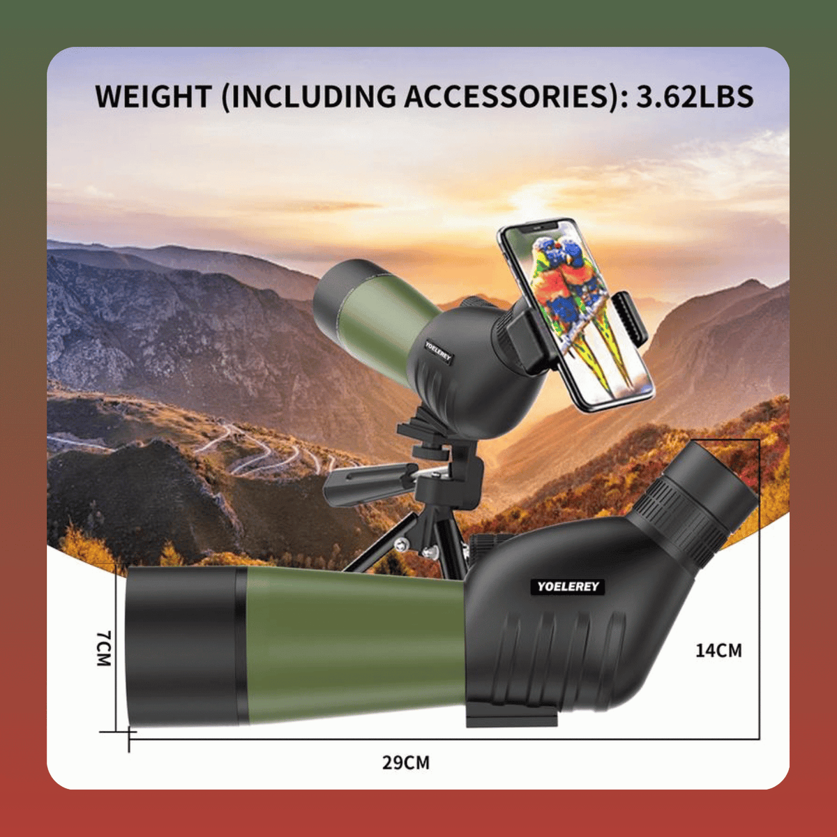 25-75x60 Spotting Scope with Tripod