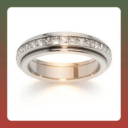 Titanium Steel Spinner Fidget Band Ring