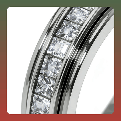 Titanium Steel Spinner Fidget Band Ring